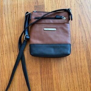 Stone Mountain Accessories Brown and Black Crossbody Bag